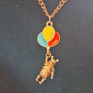 🦜DISNEY Winnie the Pooh Bear with Balloons Necklace
